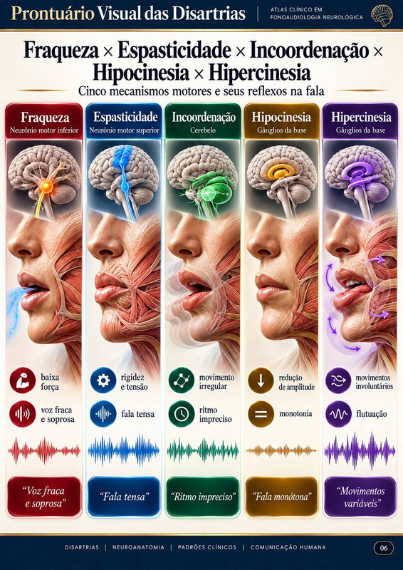 Fraqueza × Espasticidade × Incoordenação × Hipocinesia × Hipercinesia