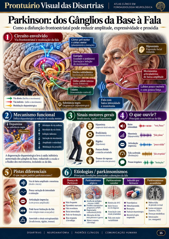 Parkinson: dos Gânglios da Base à Fala