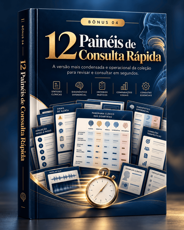 Bônus 4 — 12 Painéis de Consulta Rápida das Disartrias